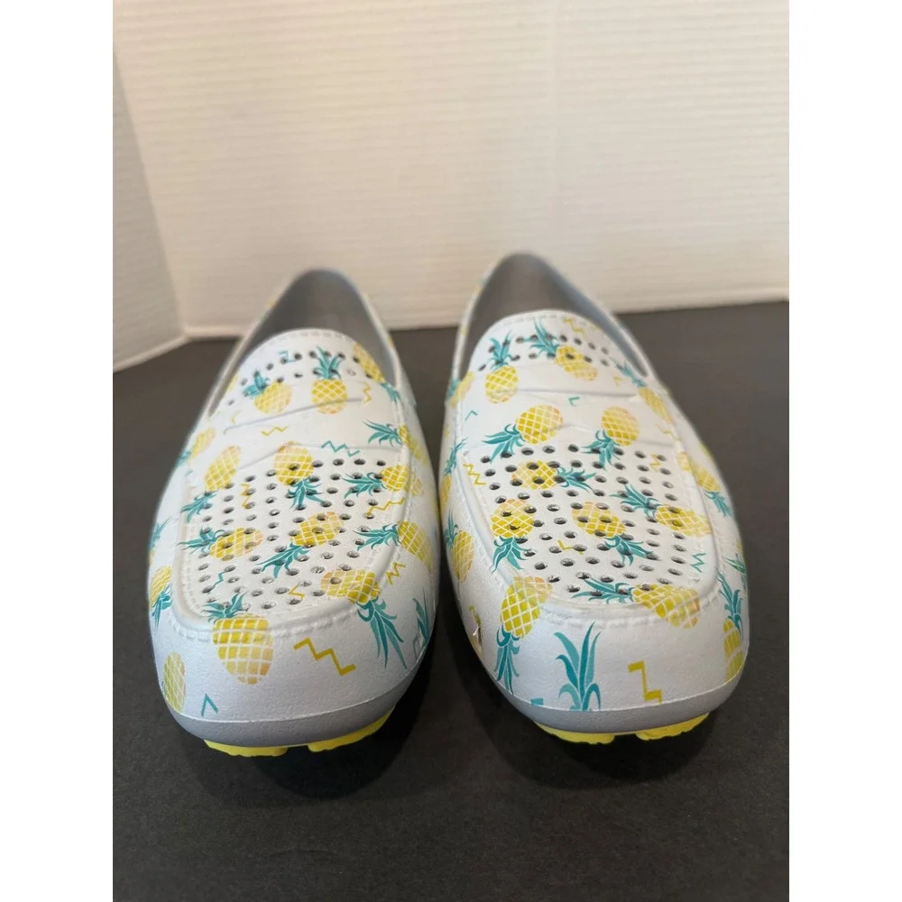 Floafers Country Club New Mens Gray Pineapple‎ EVA Water Driver Loafer Shoes 11